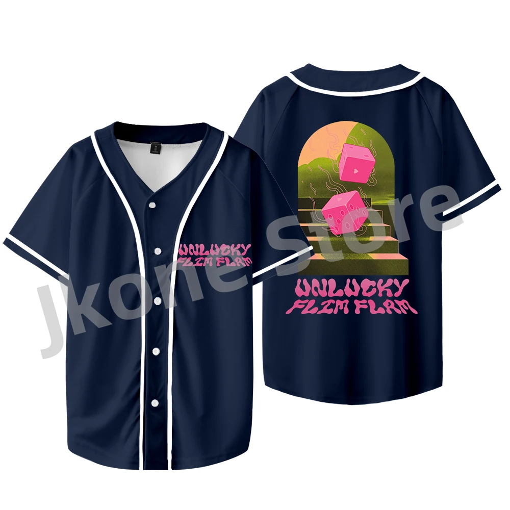 Бейсбольные рубашки Flim Flam Flamingo Dice, летние женские и мужские модные повседневные футболки