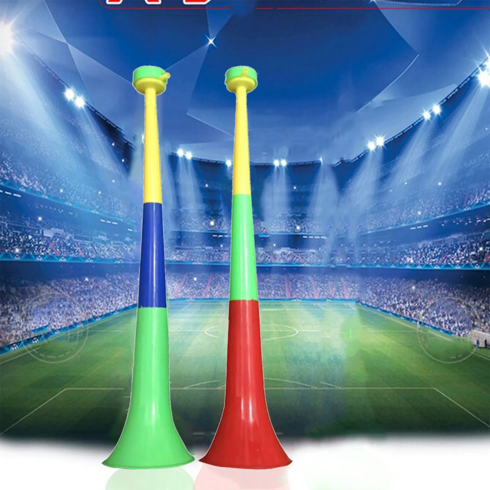Музыкальные инструменты разных цветов Съемные рога поддержки футбольного стадиона Кубок Европы Вувузела Рожок для черлидинга Детская игрушка-труба