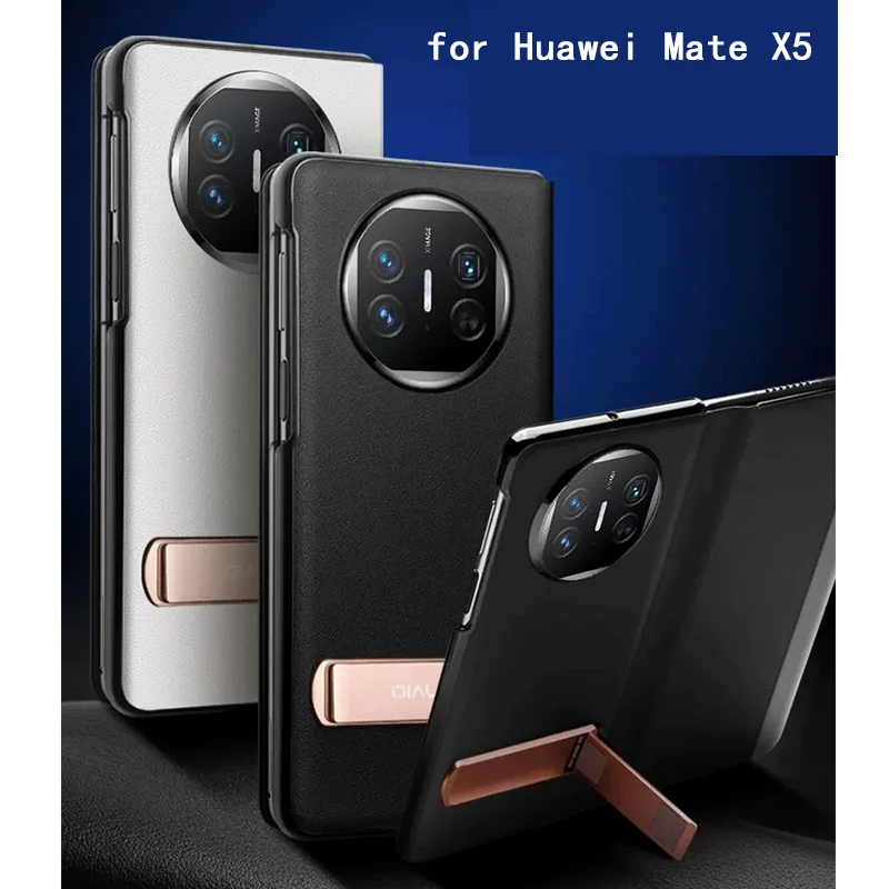 Чехол QIALINO из натуральной кожи для Huawei Mate X5 с откидной крышкой Carcasa для Huawei MateX5 Funda Skin с подставкой-держателем Luxury Coque