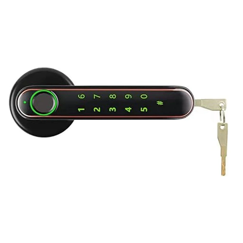 Блокировка комнаты по отпечатку пальца Bluetooth Tuya Пароль для разблокировки мобильного телефона Дверной замок Smart Door Handle Home