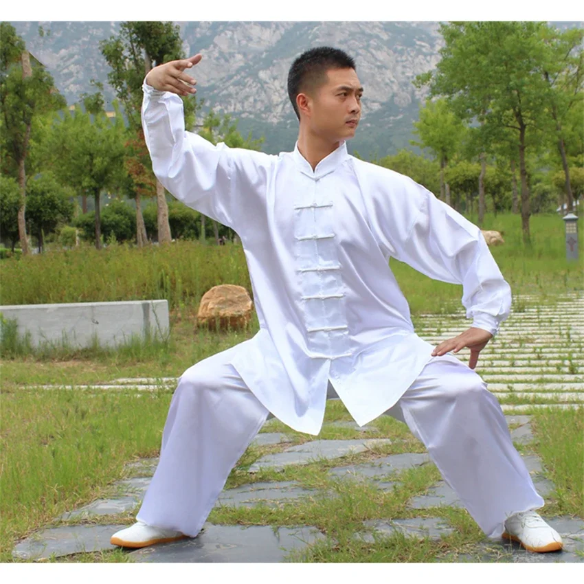 Традиционная китайская униформа Тайцзи Кунг-фу Для взрослых Утренняя зарядка Одежда для ушу Дети Взрослые Боевые искусства Костюм Вин Чун