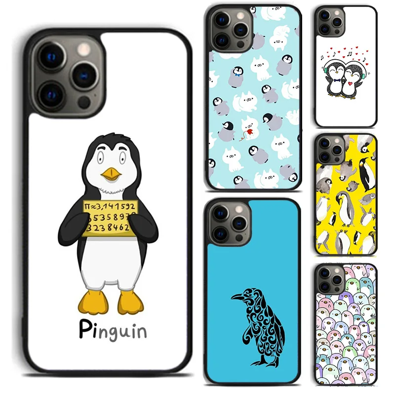 Милый Милый пингвин чехол для телефона Чехол Для iPhone 15 14 6 7 8 Plus X XR XS SE2020 Apple 11 12 13 mini Pro Max coque