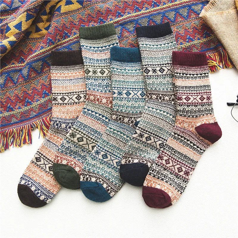 3 пары модных милых женских повседневных носков средней длины, мужские носки в стиле харадзюку со снежным оленем, модные носки в пол Соккен, осень-зима, носки средней длины