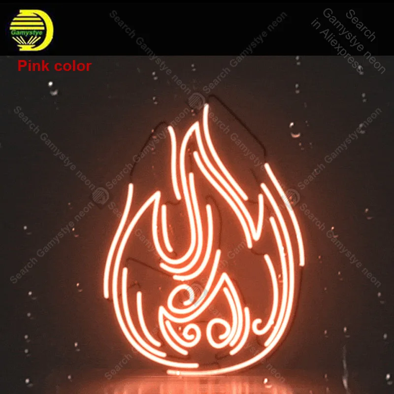 Пламенная неоновая ночная вывеска для огня, неоновая культовая стена ресторана, Ручная работа, изготовленная на заказ лампа для отеля, рекламирующая Letrero Neon enseigne lumine