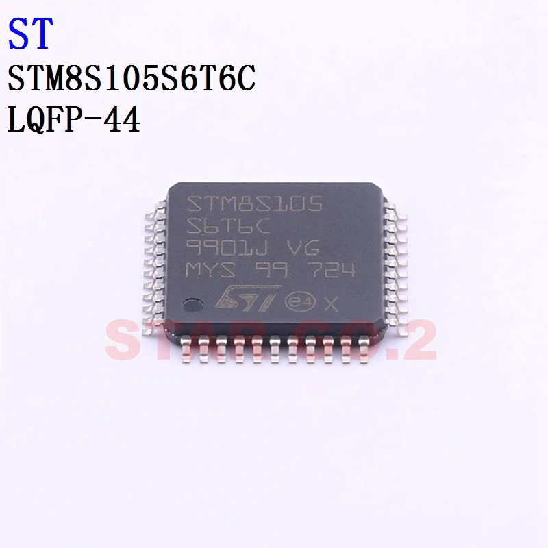 Микроконтроллер 5PCSx STM8S105S6T6C LQFP-44 ST