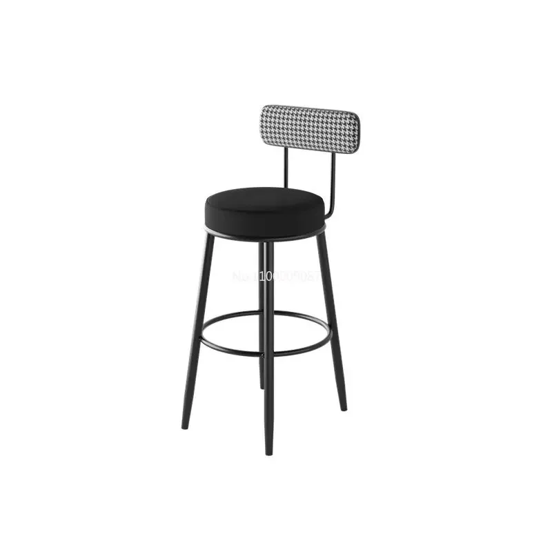 Скандинавская домашняя столовая гостиная барный стул с высокой ножкой повседневная спинка барного стула кафе высокий стул барные стулья для кухни
