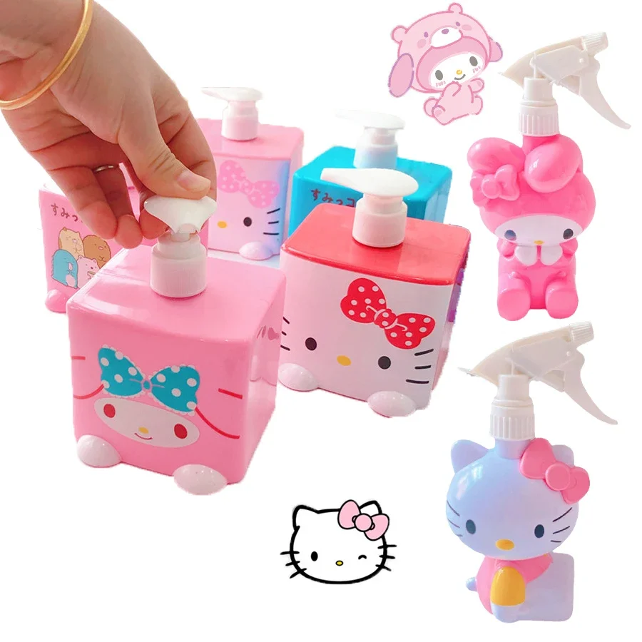 400 МЛ Kawaii Sanrio My Melody KT cat Мультяшный дорожный шампунь в бутылках для геля для душа, лосьона для хранения, подарок для девочек