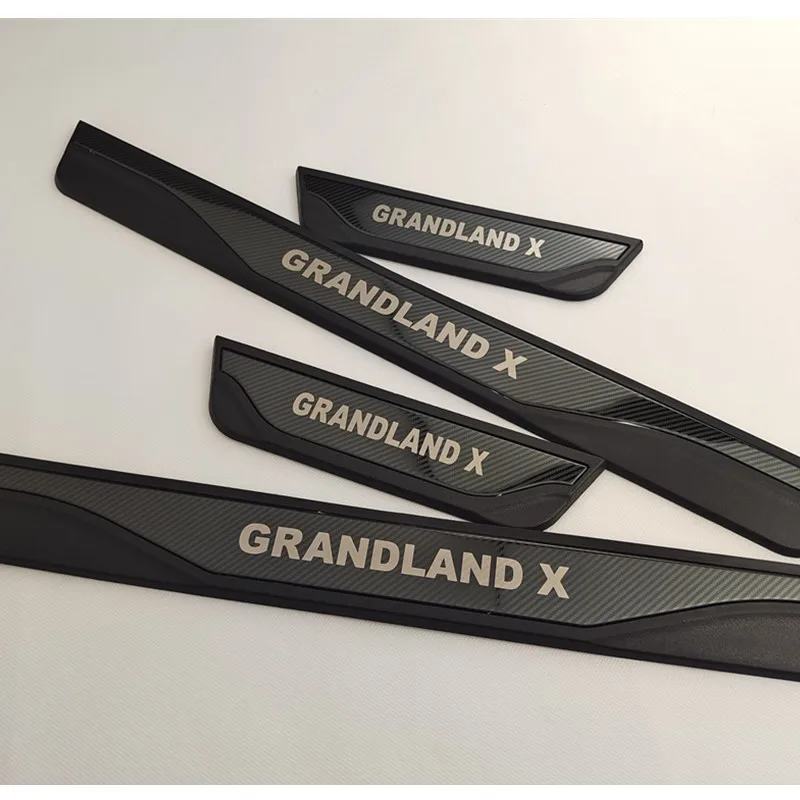 для OPEL GRANDLAND X A18 2017-2019 Аксессуары Дверные пороги из нержавеющей стали, защитные накладки, накладка для стайлинга автомобилей