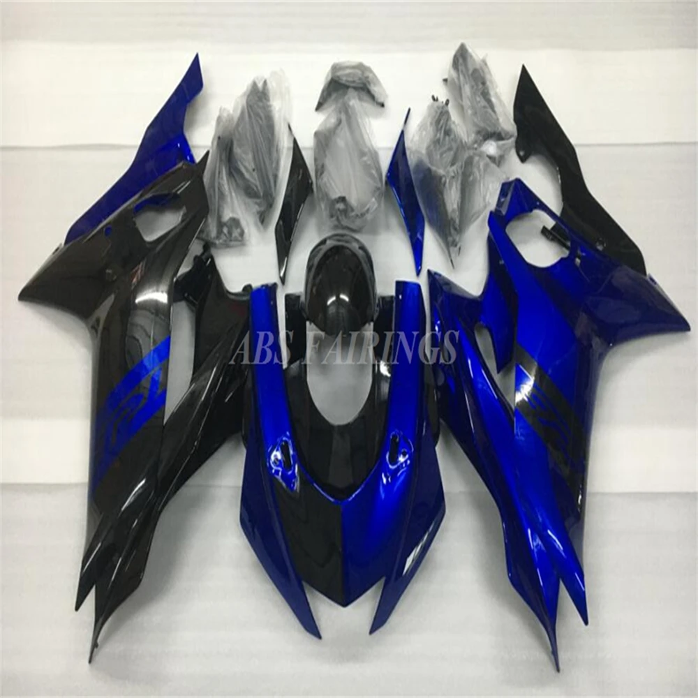 Новый комплект обтекателей для мотоциклов ABS, пригодный для YAMAHA YZF -R6 2017 2018 2019 2020 2021 2022 17 18 19 20 21 22 Комплект кузова Черный синий