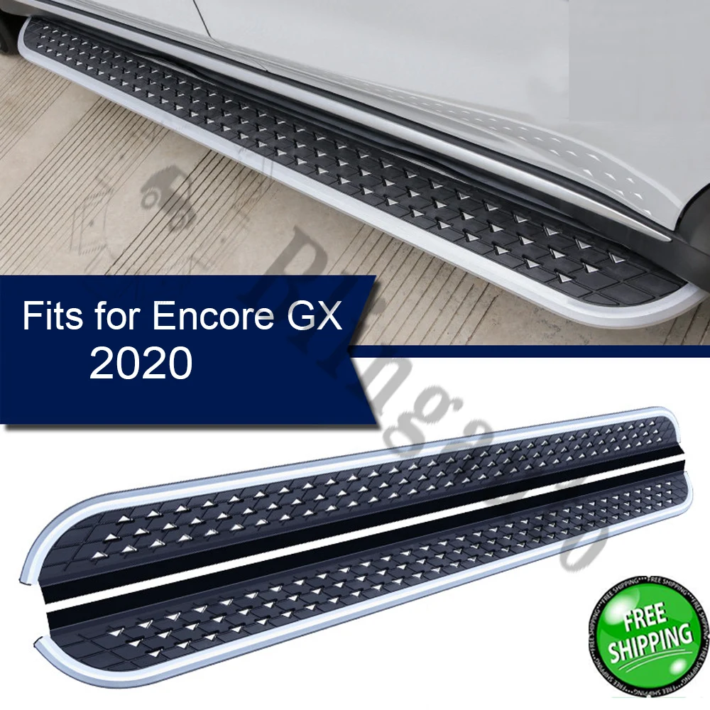 Подходит для B.uick Encore GX 2020 2шт левая правая подножка боковые ступеньки nerf bar автомобильная педаль боковые ступеньки
