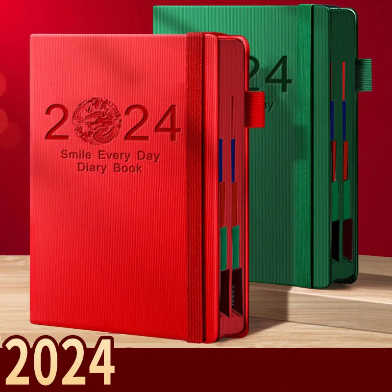 2024 Новая Простая Книга с повесткой дня, План управления бизнесом, Записная Книжка, Календарь, Блокнот